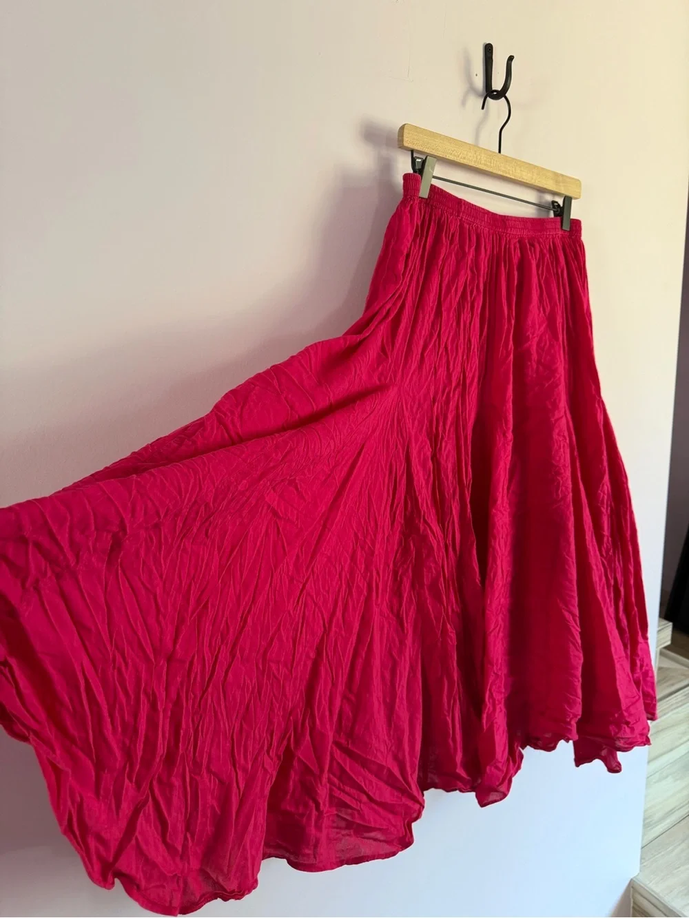 Vintage Jessica London Bright Fuchsia Maxi Skirt XL/16